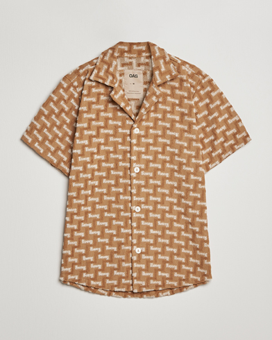 Herre | Kortermede skjorter | OAS | Terry Cuba Short Sleeve Shirt Camel