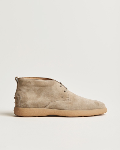 Herre |  | Tod's | Gommino Chukka Boots Taupe Suede