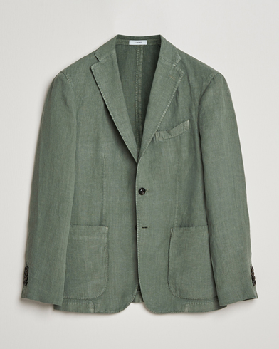 Herre | Dressjakker | Boglioli | K Jacket Linen Blazer Sage Green