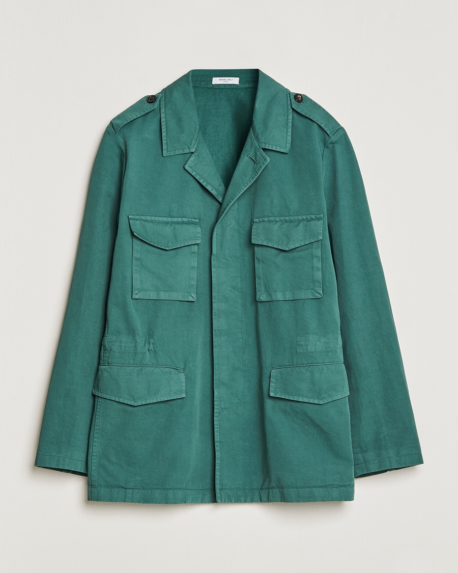 Herre | | Boglioli | Field Jacket Dark Green
