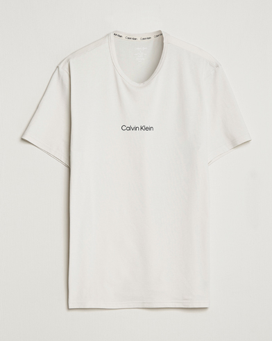 Herre |  | Calvin Klein | Logo Crew Neck Loungewear T-Shirt Silver Birch
