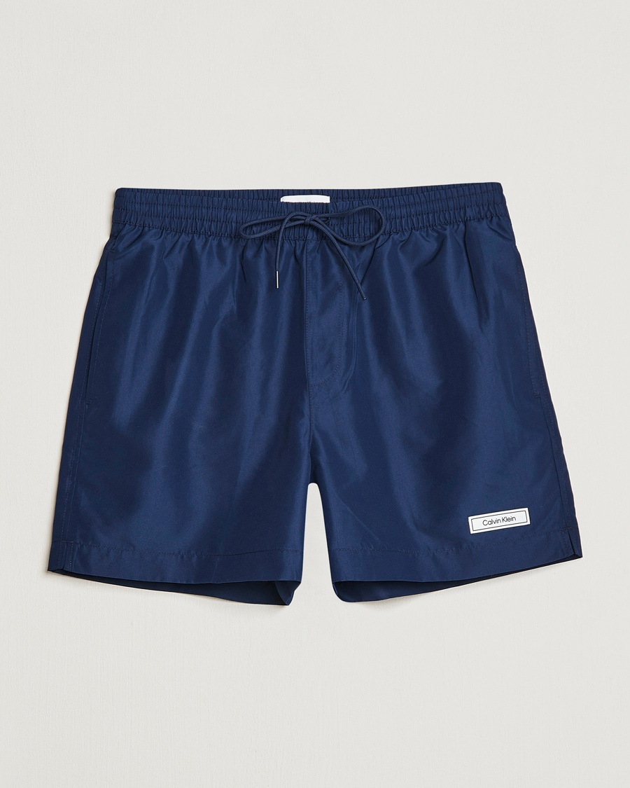 Herre | | Calvin Klein | Logo Drawstring Swimshorts Navy Iris