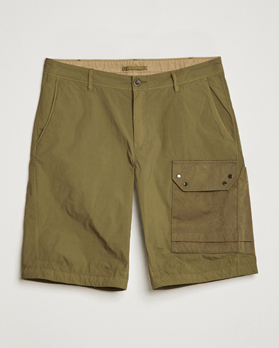 Herre |  | Ten c | Garment Dyed Nylon Cargo Shorts Olive
