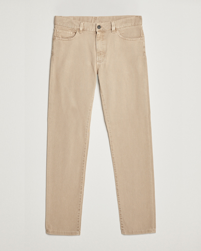 Herre | Luxury Brands | Zegna | Slim Fit Dyed 5-Pocket Pants Brown