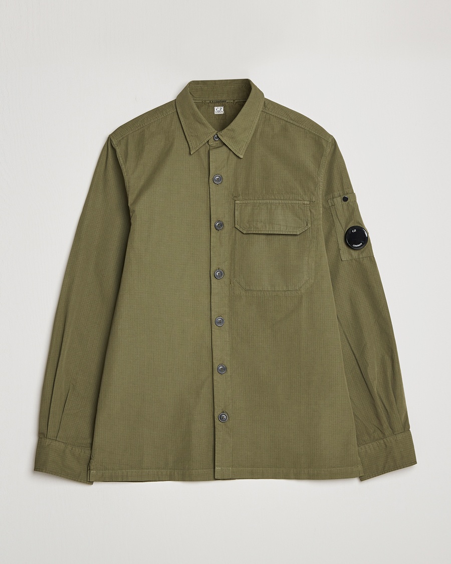 Herre | | C.P. Company | Cotton Rip Stop Overshirt Green