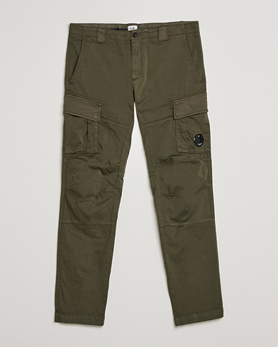 Herre |  | C.P. Company | Satin Stretch Cargo Pants Olive