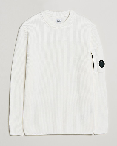 Herre |  | C.P. Company | Sea Island Knitted Cotton Crew Neck White