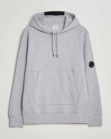 Herre |  | C.P. Company | Diagonal Raised Fleece Hooded Lens Sweatshirt Grey