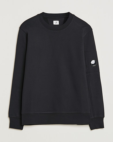 Herre | C.P. Company | C.P. Company | Diagonal Raised Fleece Lens Sweatshirt Black