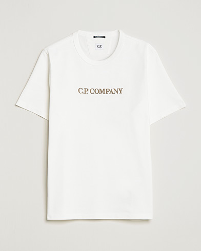 Herre |  | C.P. Company | Heavy Mercerized Cotton Logo Tee White