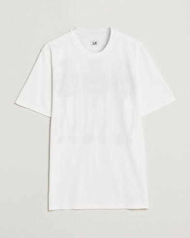 Herre |  | C.P. Company | Garment Dyed Jersey Printed T-Shirt White