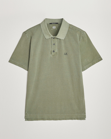 Herre |  | C.P. Company | Old Dyed Cotton Jersey Polo Olive