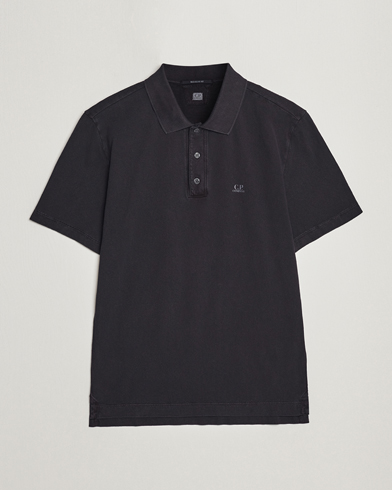 Herre |  | C.P. Company | Old Dyed Cotton Jersey Polo Black
