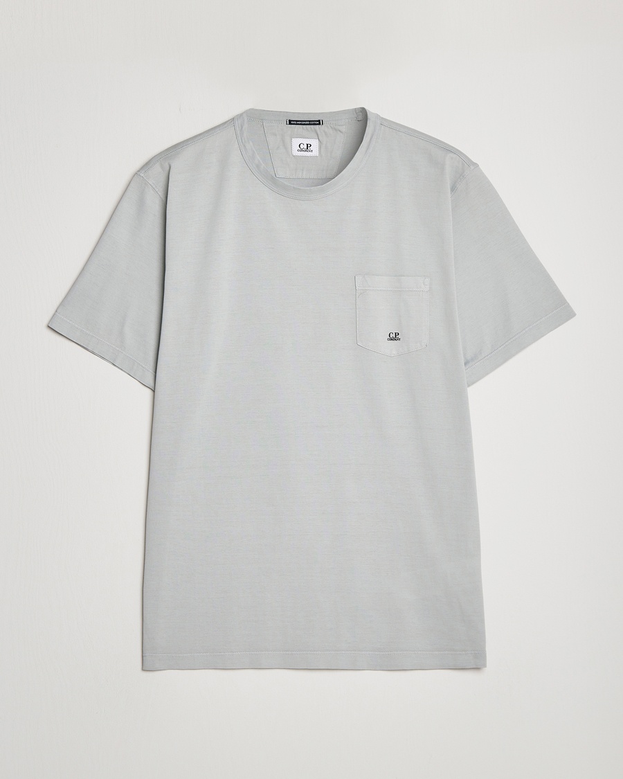 Herre | | C.P. Company | Mercerized Cotton Pocket T-Shirt Ocean