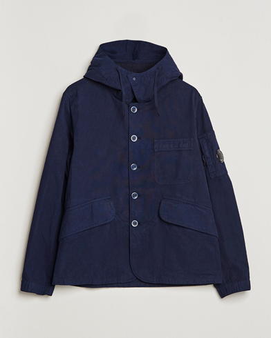 Herre | Moderne jakker | C.P. Company | MAIS-B Canvas Weave Garment Dyed Jacket Navy