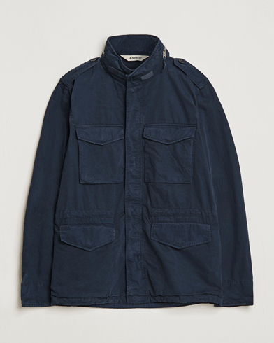 Herre | Moderne jakker | Aspesi | Cotton Field Jacket Navy