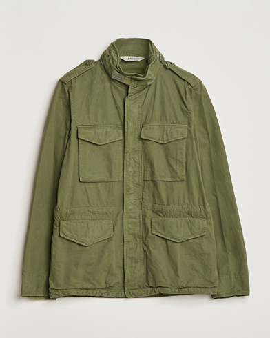 Herre | Aspesi | Aspesi | Cotton Field Jacket Army Green