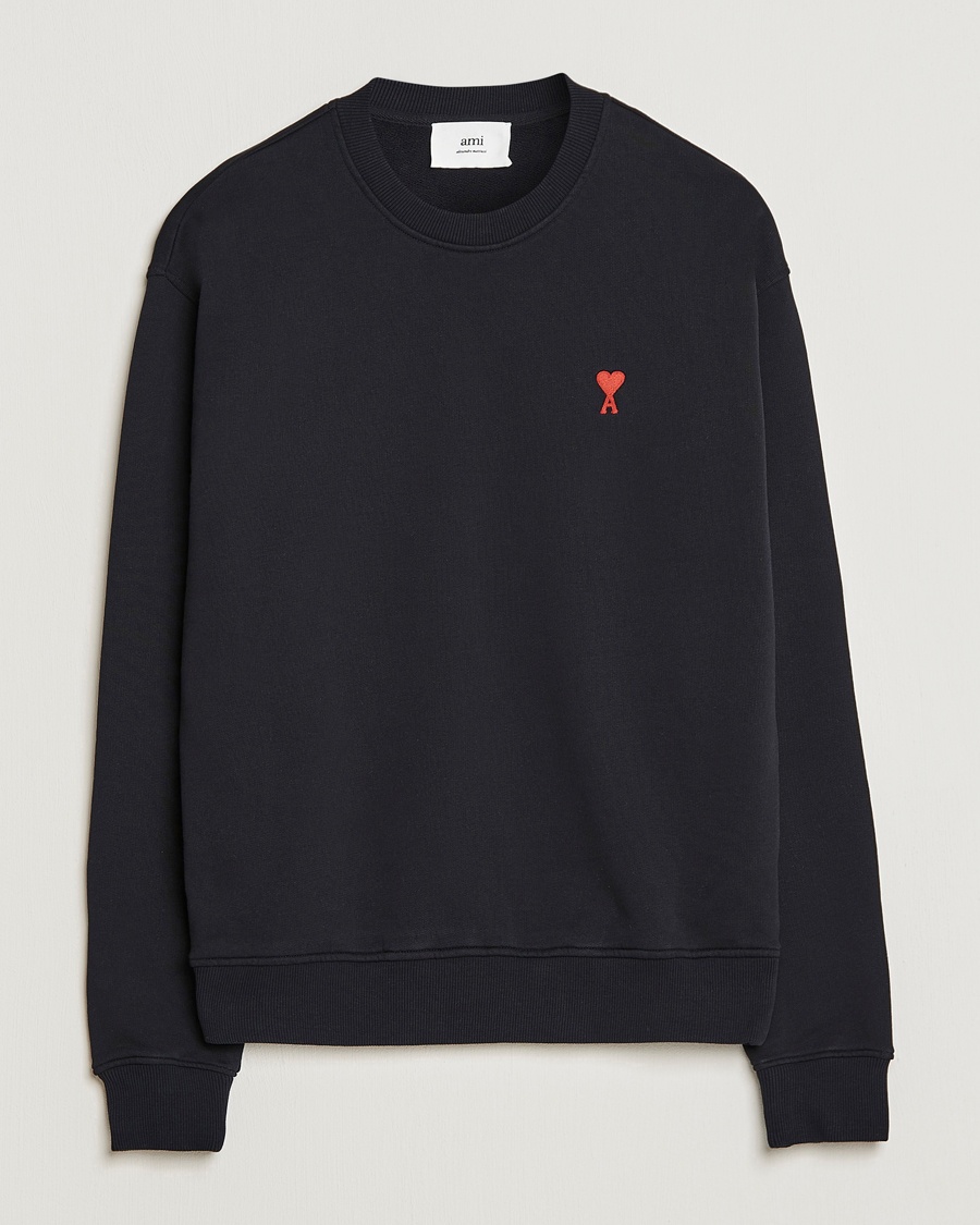 Herre | AMI | AMI | Heart Logo Sweatshirt Black