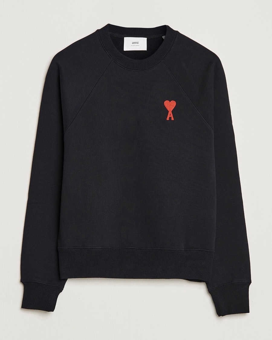 Herre | | AMI | Big Heart Sweatshirt Black