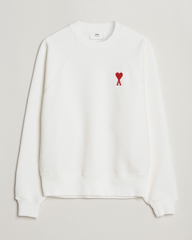 Herre | AMI | AMI | Big Heart Sweatshirt Natural White
