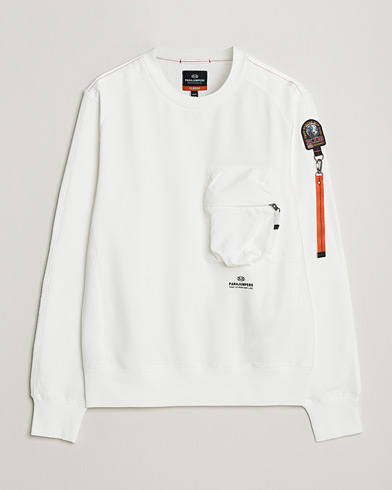 Herre |  | Parajumpers | Sabre Soft Crew Neck Sweatshirt Off White