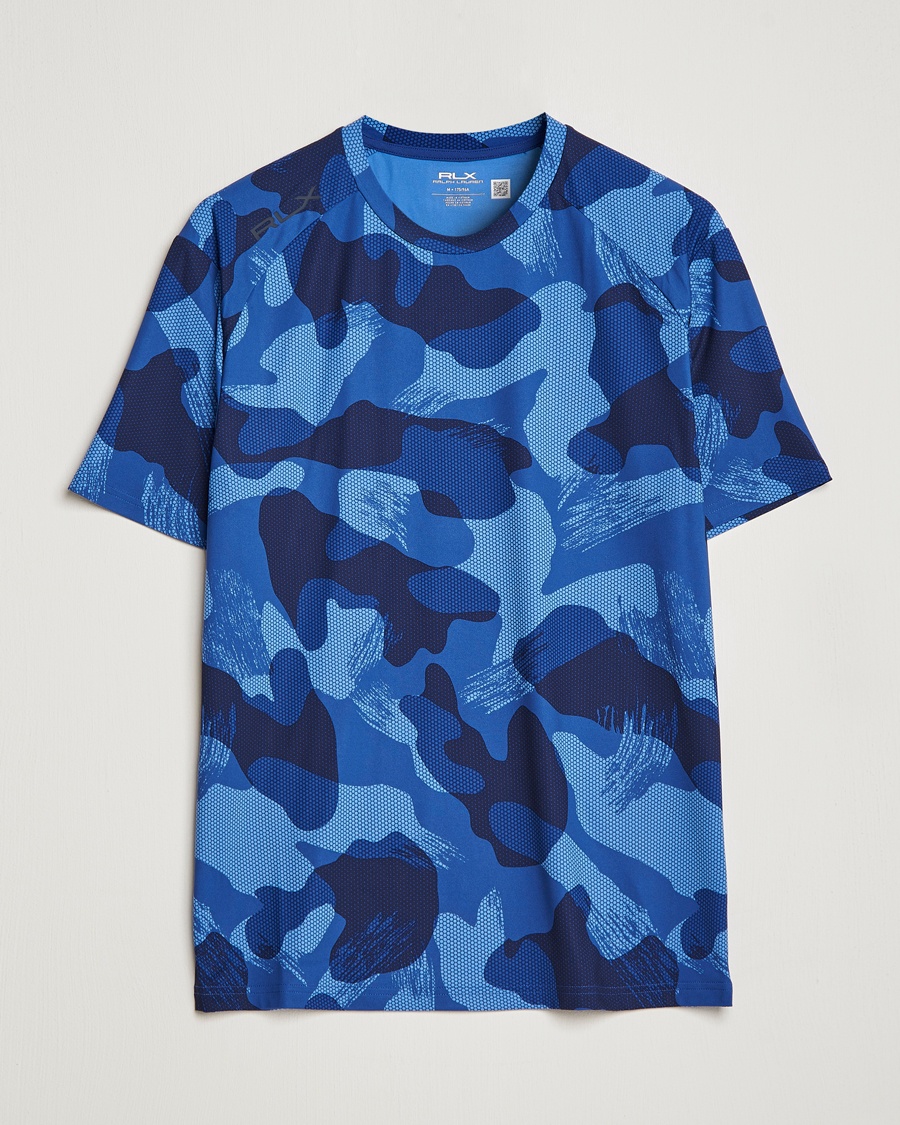Herre | | RLX Ralph Lauren | Airflow Performance T-Shirt Royal Navy Camo