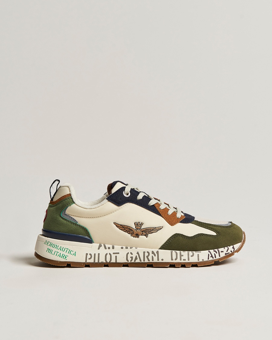 Herre | | Aeronautica Militare | Running Sneakers Light Green