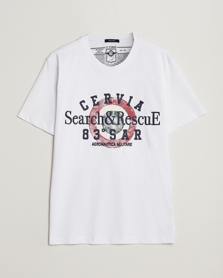 Herre | | Aeronautica Militare | Cotton T-Shirt Off White