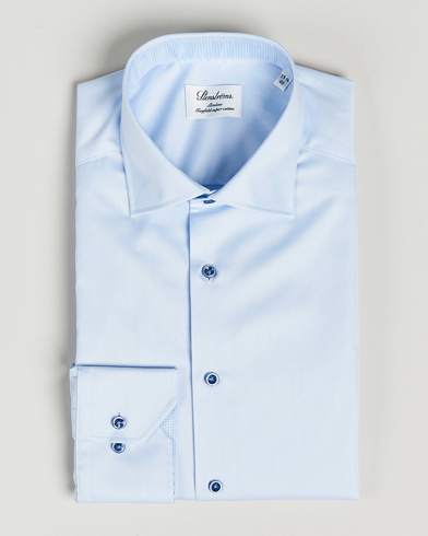 Herre | Nytt i butikken | Stenströms | Slimline Cut Away Contrast Shirt Blue
