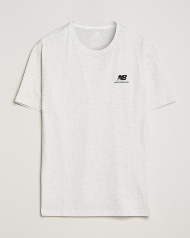 Herre | New Balance | New Balance | Cotton T-Shirt Sea Salt Heather