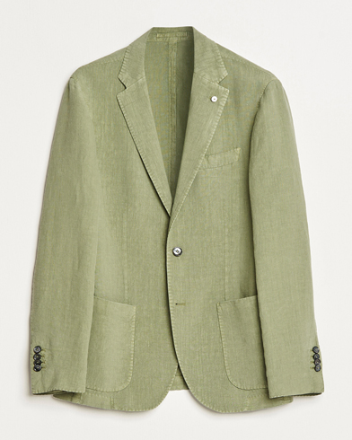 Herre | Dressjakker | L.B.M. 1911 | Jack Regular Fit Linen Blazer Light Green