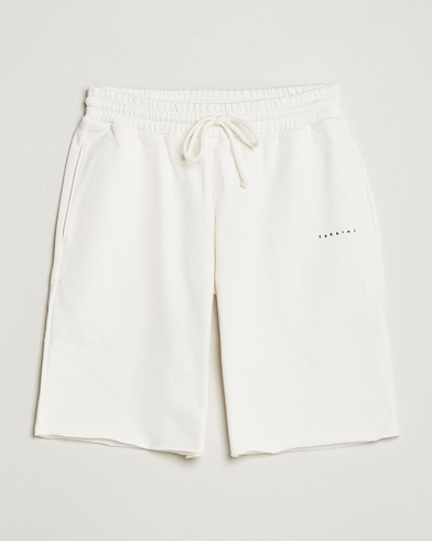 Herre | Joggebukseshorts | Lardini | Cotton Embroidery Shorts White