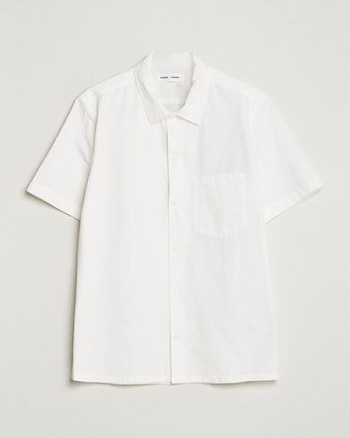 Herre | Kortermede skjorter | Samsøe & Samsøe | Avan Organic Cotton Short Sleeve Shirt White