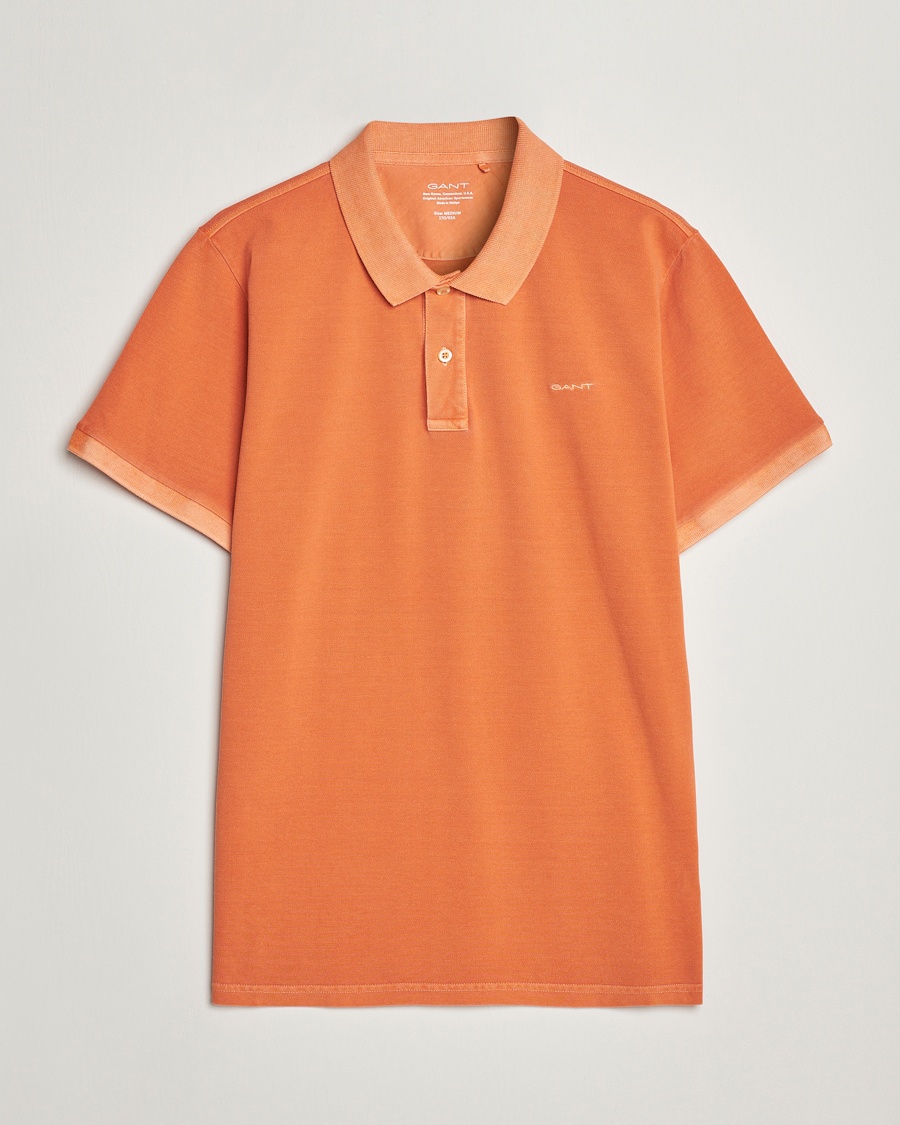 Herre | | GANT | Sunbleached Polo Apricot Orange