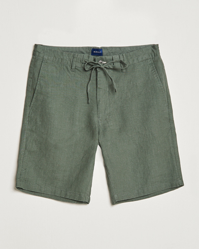 Herre |  | GANT | Relaxed Linen Drawstring Shorts Green Ash