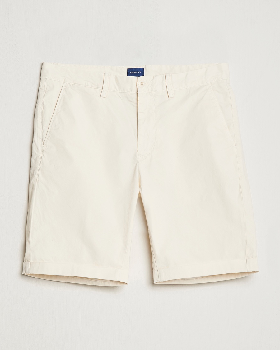 Herre | | GANT | Regular Sunbleached Shorts Cream