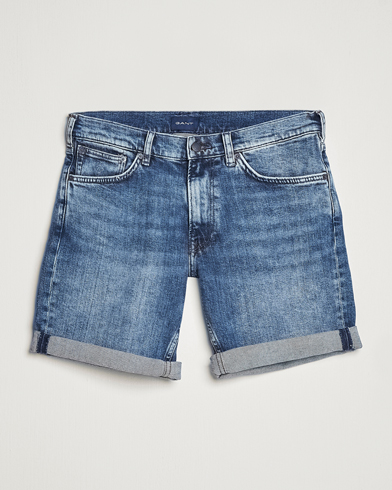 Herre | Jeansshorts | GANT | Arley Denim Shorts Medium Blue