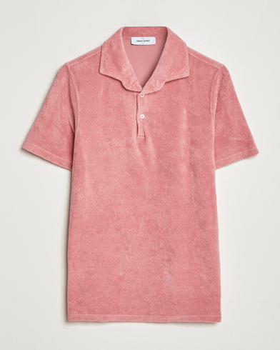 Herre |  | Gran Sasso | Cotton Terry Polo Washed Pink