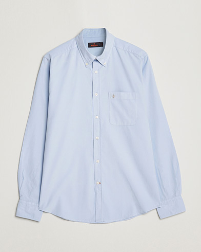 Herre | Cordfløyelskjorter | Morris | Summer Corduroy Shirt Light Blue