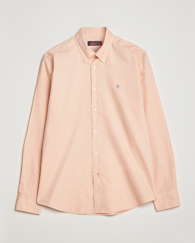 Herre | Casualskjorter | Morris | Structured Washed Button Down Shirt Orange