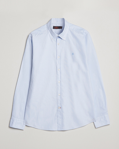 Herre | Casualskjorter | Morris | Structured Washed Button Down Shirt Light Blue