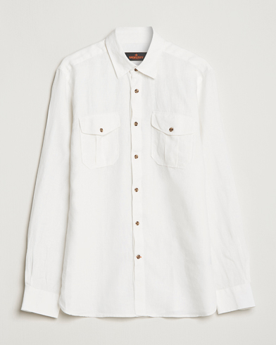 Herre |  | Morris | Safari Linen Shirt White