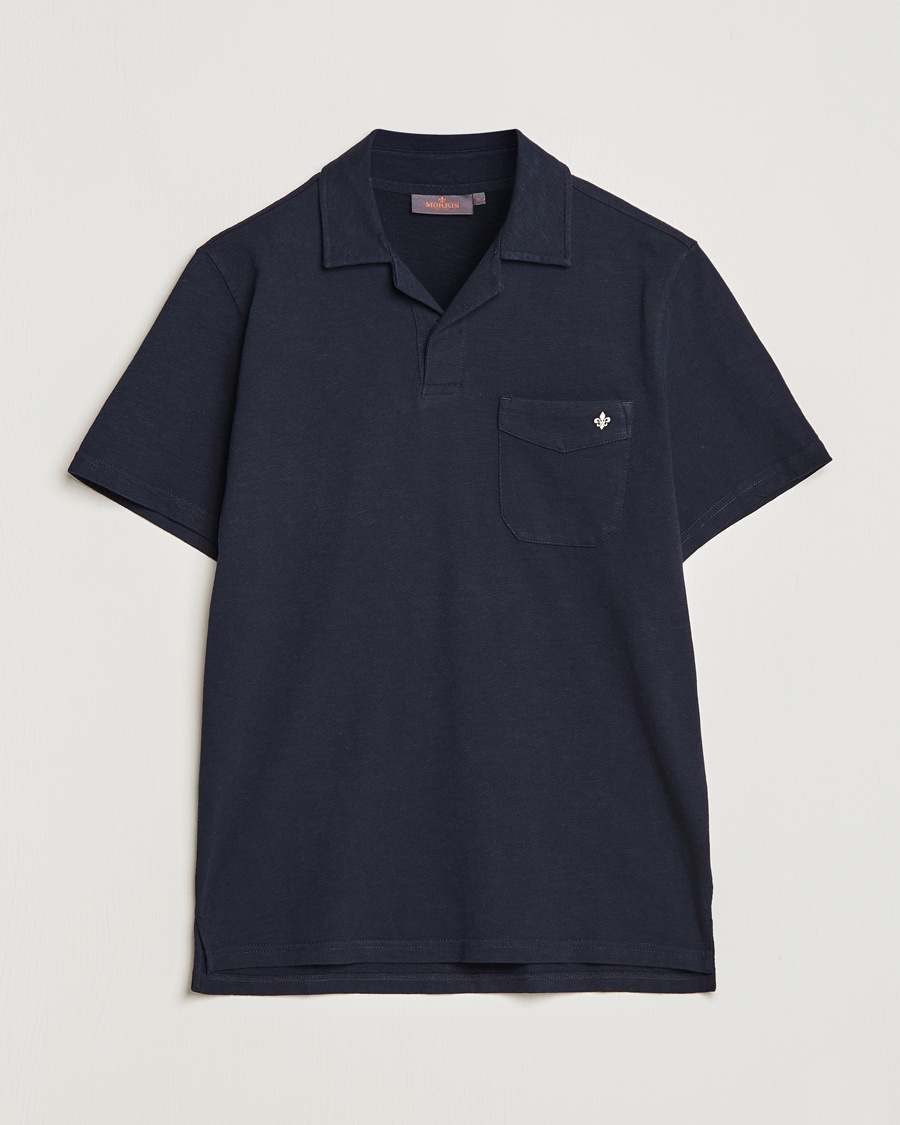 Herre | | Morris | Clopton Cotton Blend Polo Old Blue