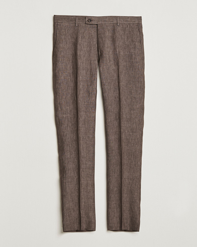 Herre | Bukser | Morris | Bobby Linen Suit Trousers Brown