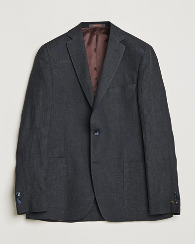 Herre | Linblazer | Morris | Archie Linen Suit Blazer Navy