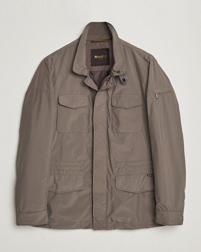 Herre | Dressede jakker | MooRER | Waterproof Nylon Field Jacket Brown