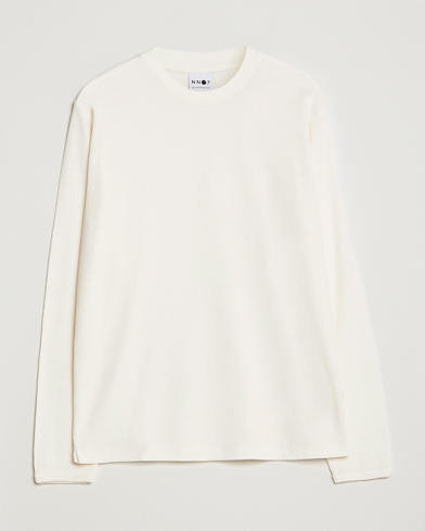 Herre | Pullovers rund hals | NN07 | Clive Knitted Sweater Egg White
