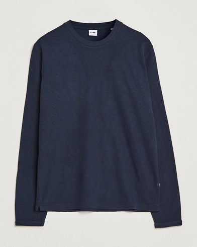 Herre |  | NN07 | Clive Knitted Sweater Navy Blue