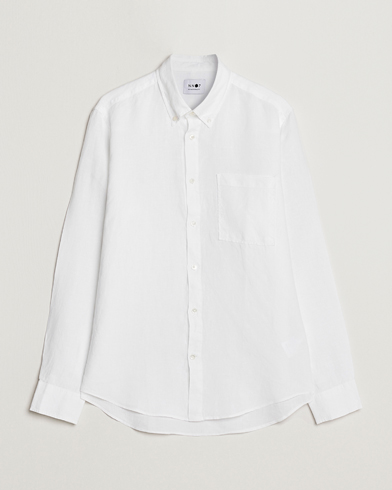 Herre | Linskjorter | NN07 | Arne Linen Shirt White