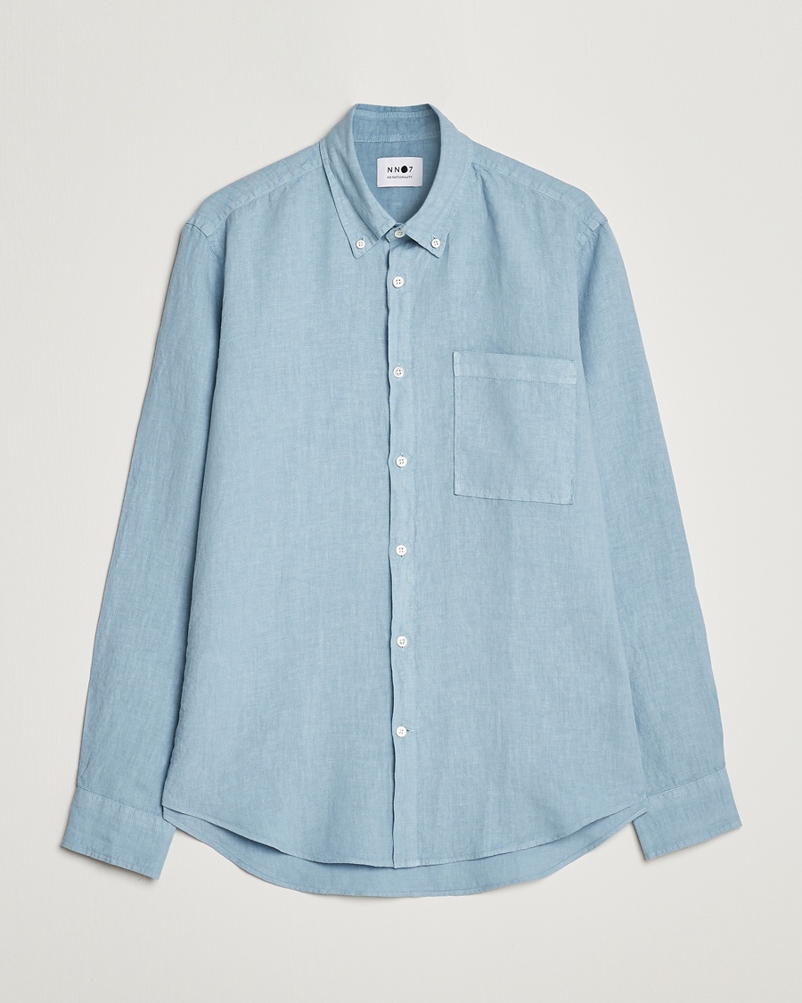  Arne Linen Shirt Ashley Blue